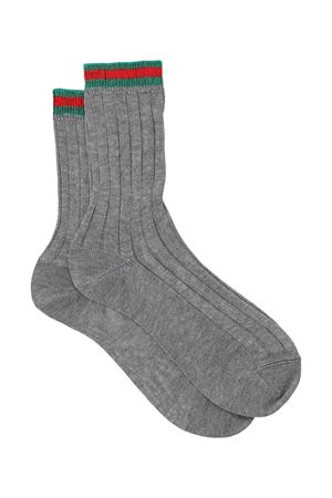 grey cotton socks GUCCI KIDS | 7507754K0261166